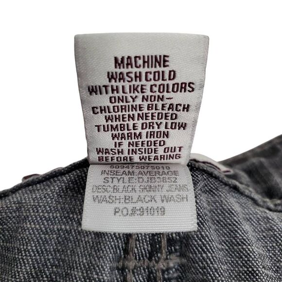 So Juniors 7 Black Wash Skinny Jeans - Picture 10 of 13